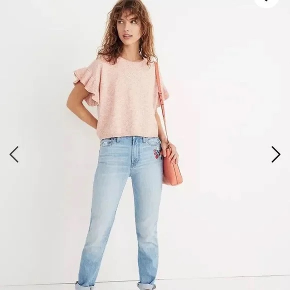 Madewell Ruffle-Sleeve Sweater Tee - Picture 7 of 7